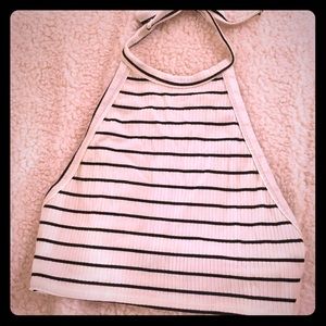 Never worn REFORMATION striped crop top size Small